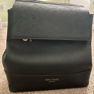 Darcy Marks London Backpack with Floral Accents